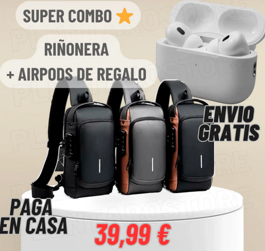 BOLSO ANTIRROBO CRUZADO™ + REGALO AIRPODS