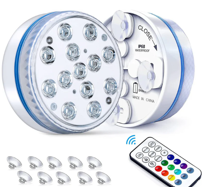 LUCES LED SUMERGIBLES - WATERLED ( pack de 3 con mando incluido )