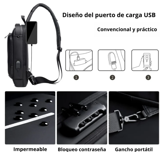 BOLSO ANTIRROBO CRUZADO™ + REGALO AIRPODS