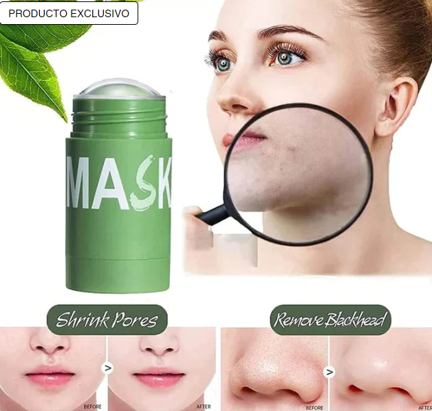 ANTIPUNTOS NEGROS - Mascarilla de Te Verde CLEANMASK™ -  1+1 GRATIS