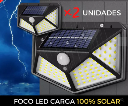 FOCO SOLAR LED AUTOMATICO - 1 + 1 GRATIS