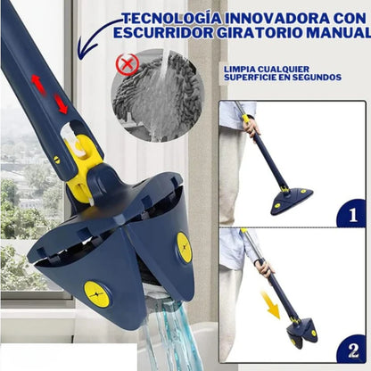 Mopa triangular 360º Autoescurrible - 3 Recambios de REGALO