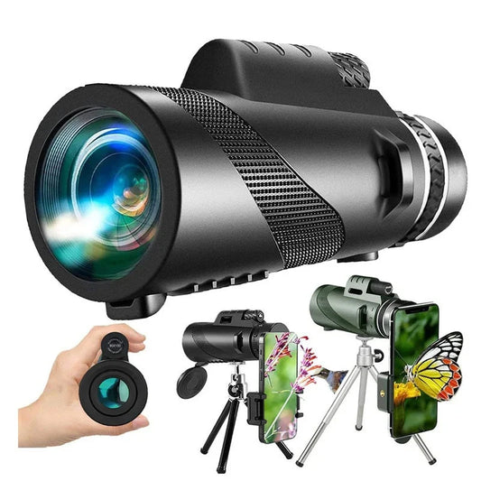 Telescopio Monocular VISION NOCTURNA ULTRAPOWER™ + SOPORTE y TRIPODE  de REGALO